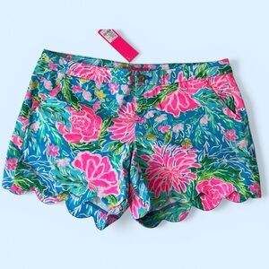 Lilly Pulitzer BUTTERCUP STRETCH SHORT Zanzibar blue Blue Bunny Business NWT 14